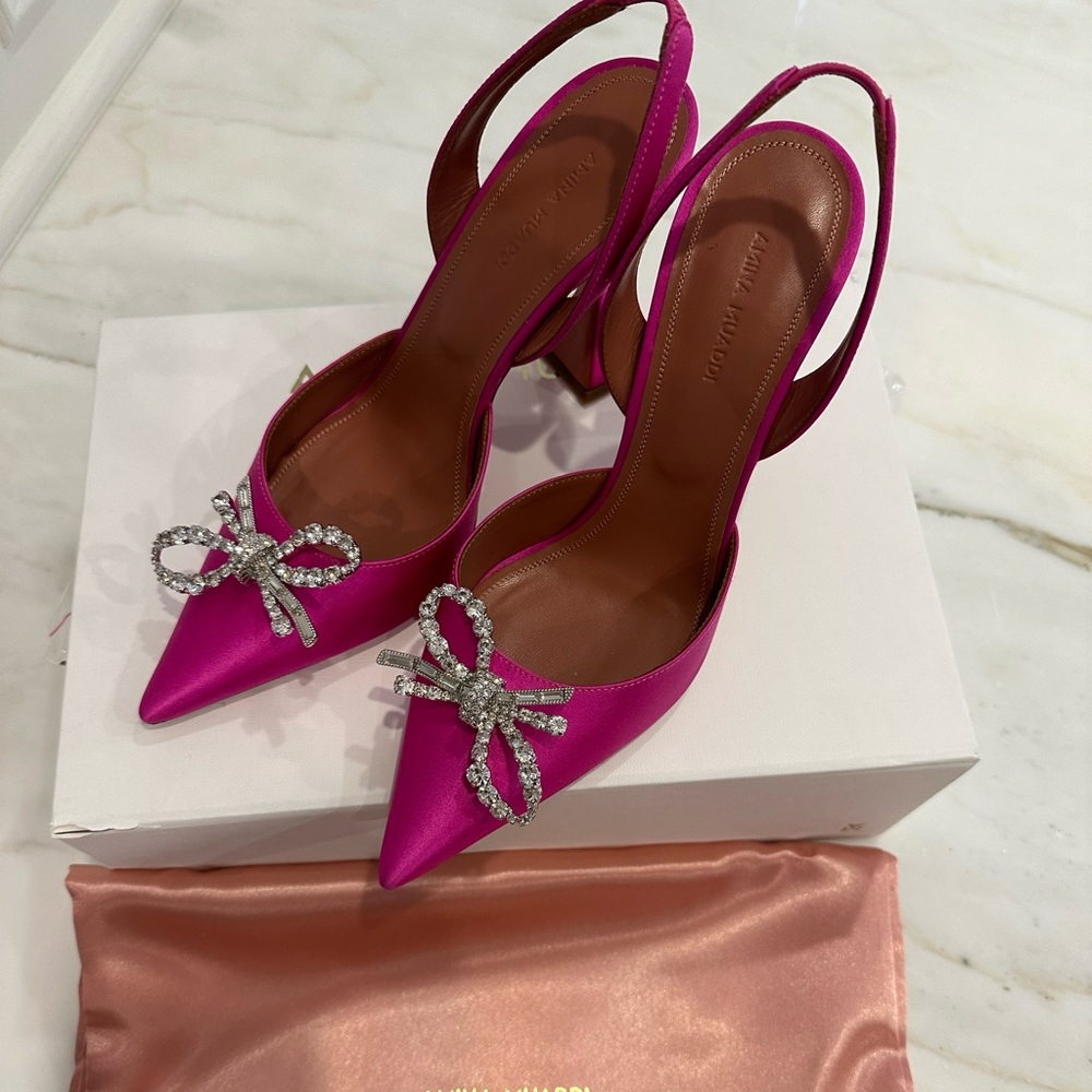 Amina Muaddi Rosie Slingback